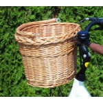 Prútený košík na riadidlá